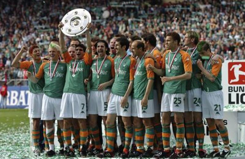 Đội bóng Werder Bremen với 4 lần vô địch Bundesliga 